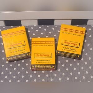 LOT of 3 Sealed Box expired Vintage 1958/59 Kodachrome 8 mm color movie film NIB